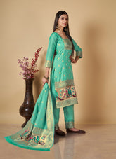 Onliest Sea Green Colour Salwar Suit